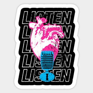 Listen to your Heart Sticker